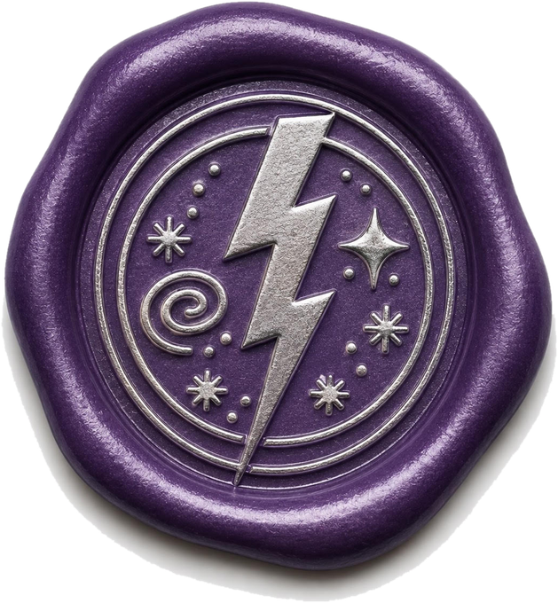 The Cosmic Lightning Bolt Oracle seal